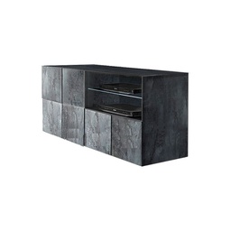 [EFFEZ88034] Base Porta TV 1 anta 1 cassetto finitura ossido L.122 P.42 H.57 cm EFFEZ