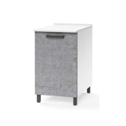 [AZ90075] Base per cucina grigio cemento 1 anta Cm 60x50xH 85