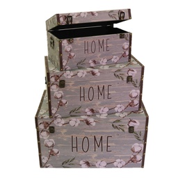 [V3862560000] Baule ecopelle 1-3 grigio home rettangolare cm 59x36h33