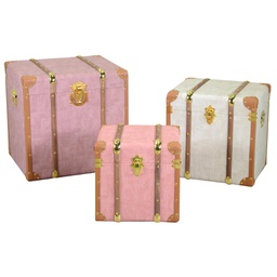 [V3813480000] Baule ecopelle 1-3 quadro cm 50x40h50