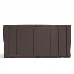 [K215087] Baule in resina effetto legno Marrone SHERWOOD 117x45x h57,5 cm