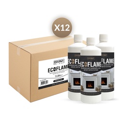 [8053323386247] Bioetanolo Ecoflame - Combustibile Ecologico per Stufe e Camini senza Fumo - 1 Litro