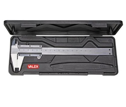 [VAL1800310] Calibro analogico a corsoio in acciaio cinquantessimale con custodia Valex.
