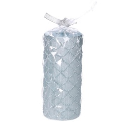 [V5511710000] Candela paraffina blu cm ø7h15
