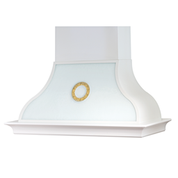 [ART896742] Cappa aspirante HERMITAGE in acciaio inox e cornice in legno cm 90
