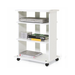 [A10517] Carrello porta Tv Bianco Frassinato 3 ripiani Cm 60x45xH 81(ELIDE)
