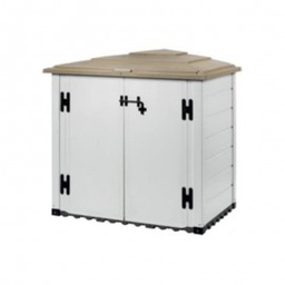 [V50.08.004] Casetta da giardino portautensili  BOX EVO 100  2 porte 131x88xh. 133 cm