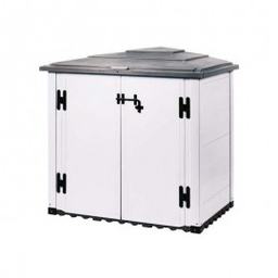 [V48.08.004] Casetta da giardino portautensili BOX URBAN 100  2 porte 131x88xh.111 cm
