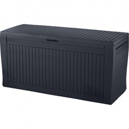 [CAP245] Cassapanca da interno esterno resina con ruote cm 116.4 x 44.7 x 57 h