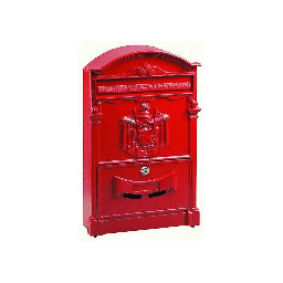 [1997020] Cassetta Per Lettere Blinky Residencia Rosse Alu 26X9X41H