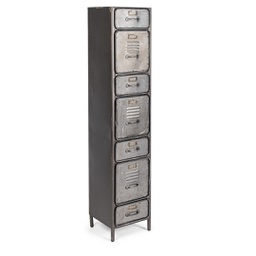 [B0746714] Cassettiera Store 7 cassetti in stile industriale