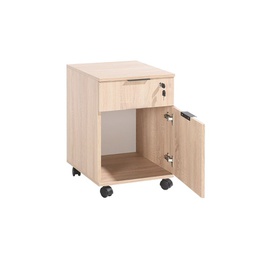 [EFFEZ84852] Cassettiera da ufficio con ruote colore sonoma cm 41x41xh.61 EFFEZ