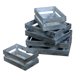[V5108580000] Cassetto legno 1-4 azzurro rettangolarecm45x36h14,7
