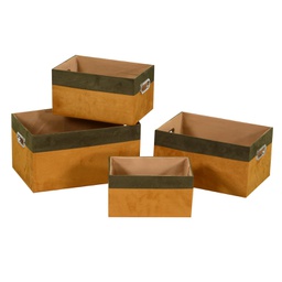 [V2320610000] Cassetto tessuto 1-4 arancione rettangolare cm 39x26h20
