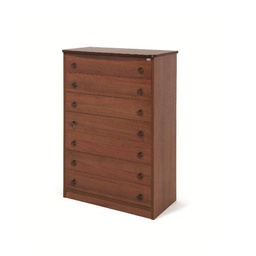 [AZ25826] Cassettone Noce Antico in legno nobilitato con 7 cassetti H.111x76x42 cm