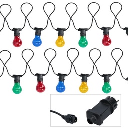 [19906239] Catena 10 LED E27 Multicolor 24V 220V 5 metri