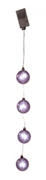 [B0911023] Catena 4Sfere C-12Luci Nero