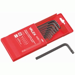 [1915012] Chiavi Torx Maschio Resistorx Serie 9 Pezzi Crv Con Custodia