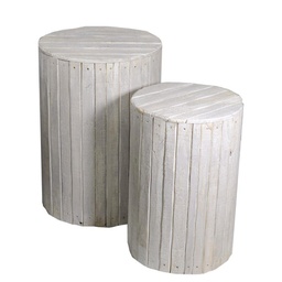 [V6066200000] Colonnina legno bianco 1-2 cilindro cmø49h70