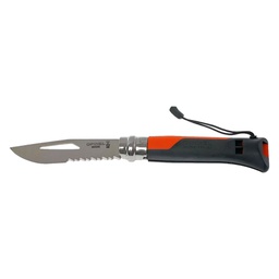 [DFL8302312] Coltello Opinel 08 Outdoor - Mm 85 Pp Verde-Grigio