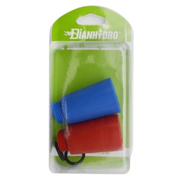 [1946787] Coppia Tappo Prova Impianti Blu/Rosso Blister