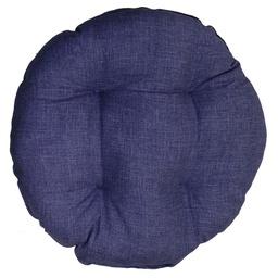 [1905384] Coprisedia bordato tondo blu