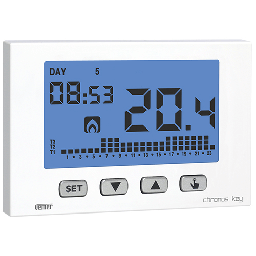 [DFLEX-411-VE7258-BI] Cronotermostato settimanale Chronos Key bianco