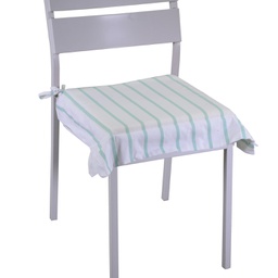 [V7919940000] Cuscino flora stripe verde salvia quadro cm40x40h4