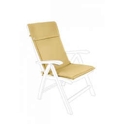 [2000008] Cuscino poly senape dettaglio bottone schienale alto 50x120 cm
