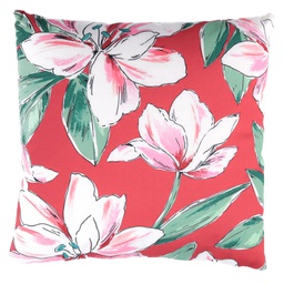 [V2509370000] Cuscino tessuto fiori quadro cm 45x45h12