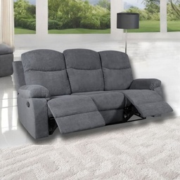 [FZ99970] Divano Chicago 3 posti reclinabile grigio Twist 20