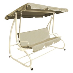 [DFL6129431] Dondolo Reclinabile Cm. 230 X 120 X H.165 - Ecru