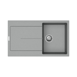 [FZ98999] Enigma D100 lavello vasca e gocciolatoio croma