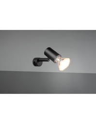 [TRIO283500132] Faretto Da Bagno Spot Orientabile Nero Lorenzo Trio Lighting