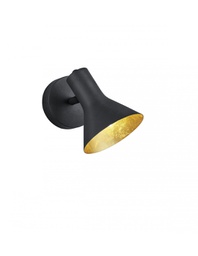 [TRIOR80161002] Faretto Spot Cono Orientabile E14 Nina Nero e Oro Trio Lighting