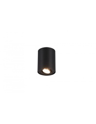 [TRIO612900132] Faretto Spot GU10 Orientabile Cookie Cilindro Nero Trio Lighting