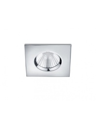 [TRIO650610106] Faretto da Incasso Quadrato Zagros Cromo Led 5W IP65 8x8 cm Trio Lighting