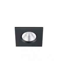 [TRIO650610132] Faretto da Incasso Quadrato Zagros Nero Led 5W IP65 8x8 cm Trio Lighting