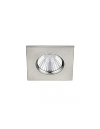 [TRIO650610107] Faretto da Incasso Quadrato Zagros Nichel Led 5W IP65 8x8 cm Trio Lighting