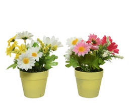 [20006535] Fiori Decor.In Vaso Diam 15 Cm