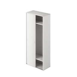 [AZ26052] Guardaroba con ante scorrevoli e appendiabiti colore Bianco H212x90x43cm