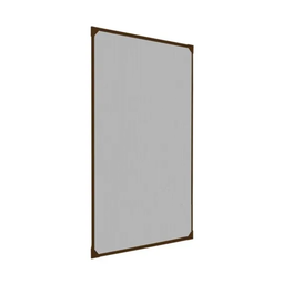 [2002533] IRS Zanzariera su Telaio per Finestre Clarissa cm 120x120 Pannello Marrone