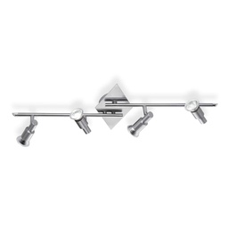 [8021696018850] Lampada SLEM in nichel da soffitto - 715x160x220 mm