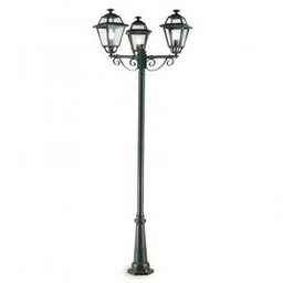 [SOV862/16] Lampada a Sospensione in Alluminio Pressofuso con Diffusori in Vetro Trasparente grafite