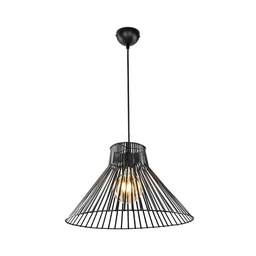 [FZ97665] Lampada a sospensione Panama MDL4135 filo metallico nero