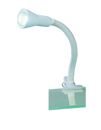 [TRIO5028010-01] Lampada da Scrivania Flexo Bianco 1xE14 Con Pinza Trio Lighting