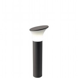 [SOV557/16] Lampada da esterno in alluminio pressofuso con diffusore opalino - Altezza max 160mm - IP44 grafite