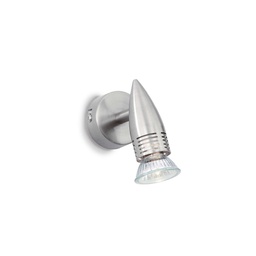 [8021696009377] Lampada da parete nickel L 60 x H 110 x P 110 mm