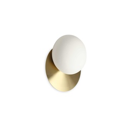 [8021696293646] Lampada da parete ottone D 200 x P 120 mm