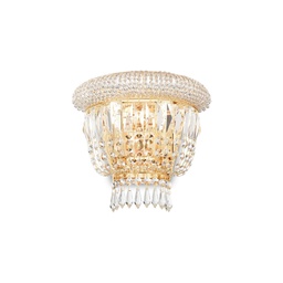 [8021696201023] Lampada da parete ottone L 250 x H 230 x P 150 mm
